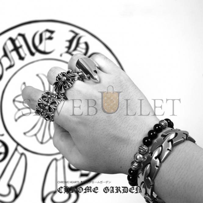 CHROME HEARTS DOUBLE FLORAL RING