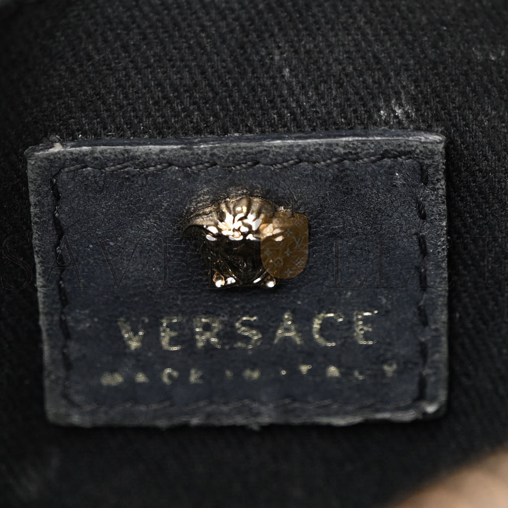 VERSACE NAPPA EMBROIDERED BAROQUE PALAZZO CAMERA BAG BLACK (21*15*6cm) VERSACE NAPPA EMBROIDERED BAROQUE PALAZZO CAMERA BAG BLACK (21*15*6cm)
