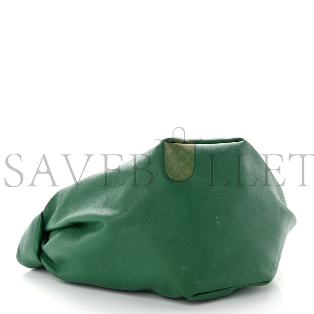 BOTTEGA VENETA NAPPA MINI DOUBLE KNOT BAG RACING GREEN  (28*15*14cm)