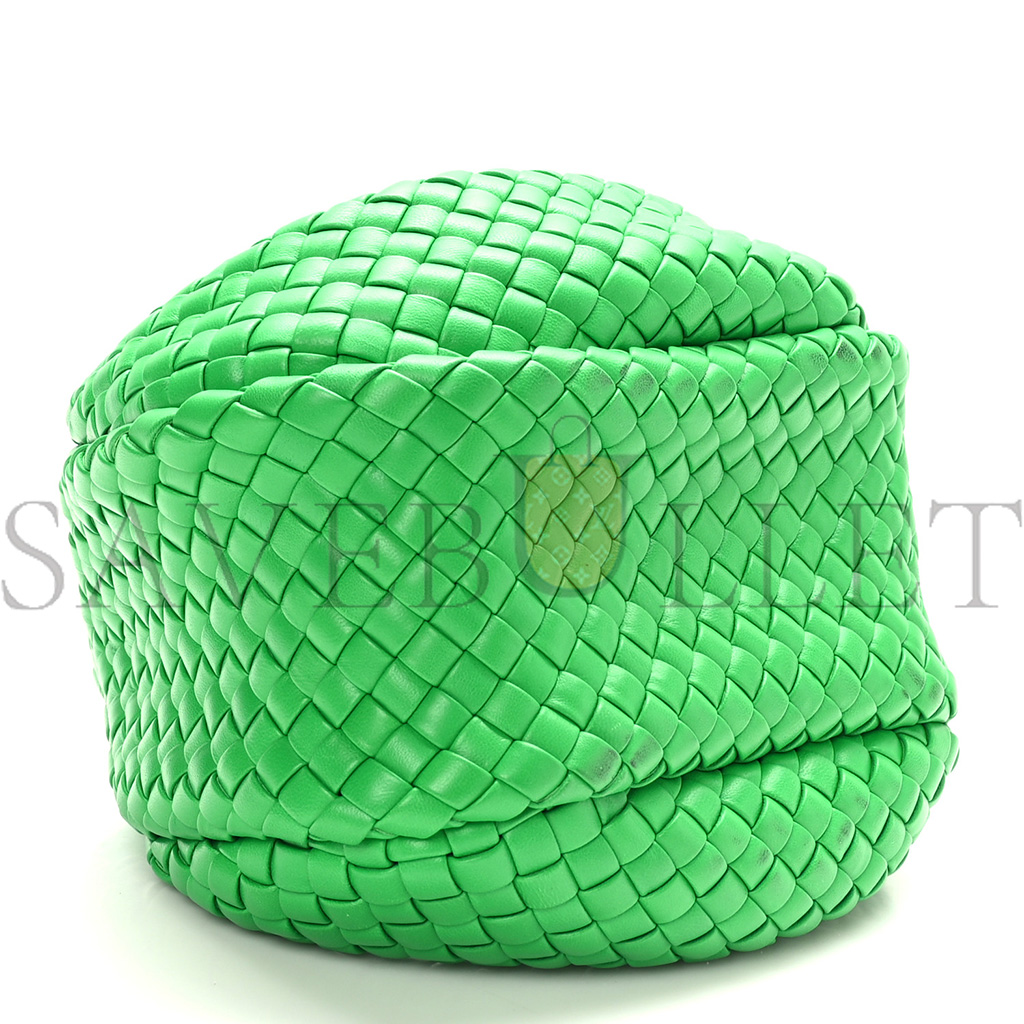 BOTTEGA VENETA RUBBER PADDED INTRECCIATO MINI JODIE PARAKEET  (25*15*8cm)