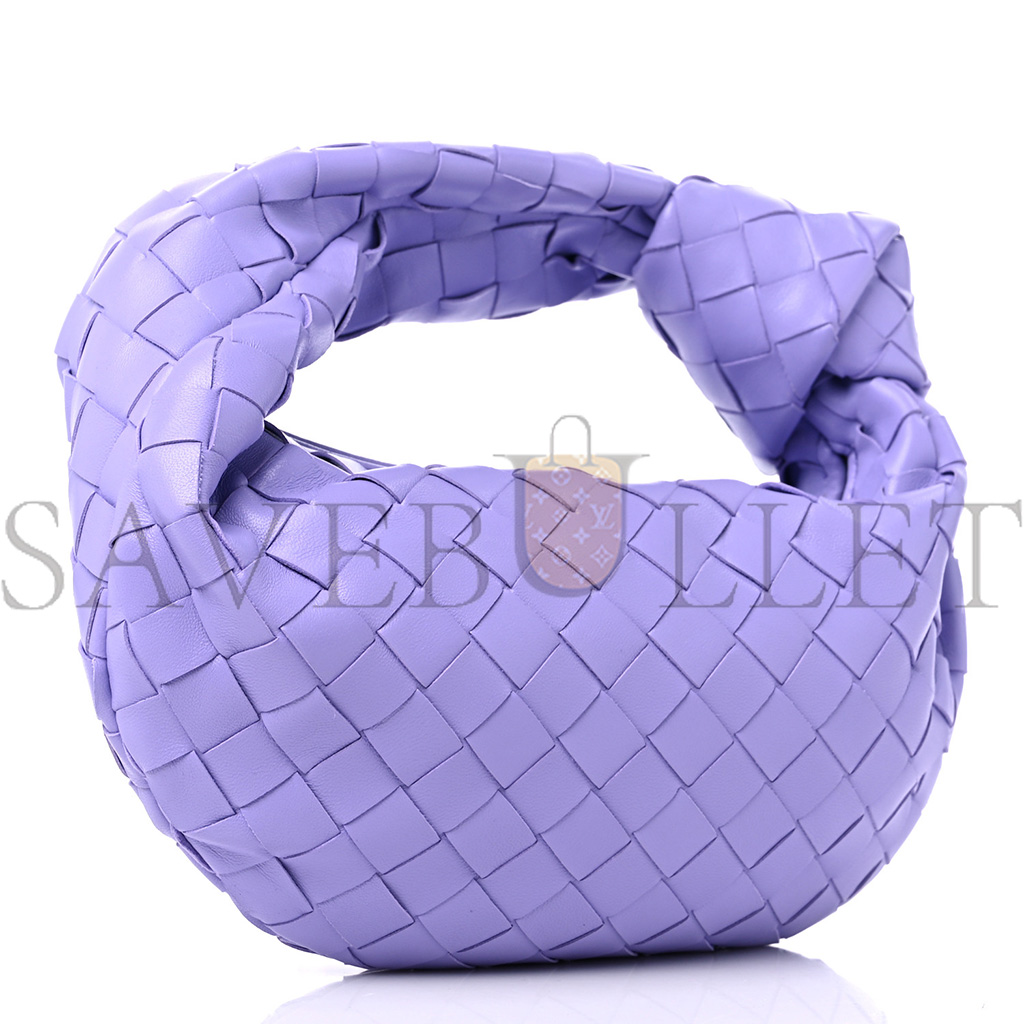 BOTTEGA VENETA NAPPA INTRECCIATO MINI JODIE LAVENDER  (23*14*6cm)