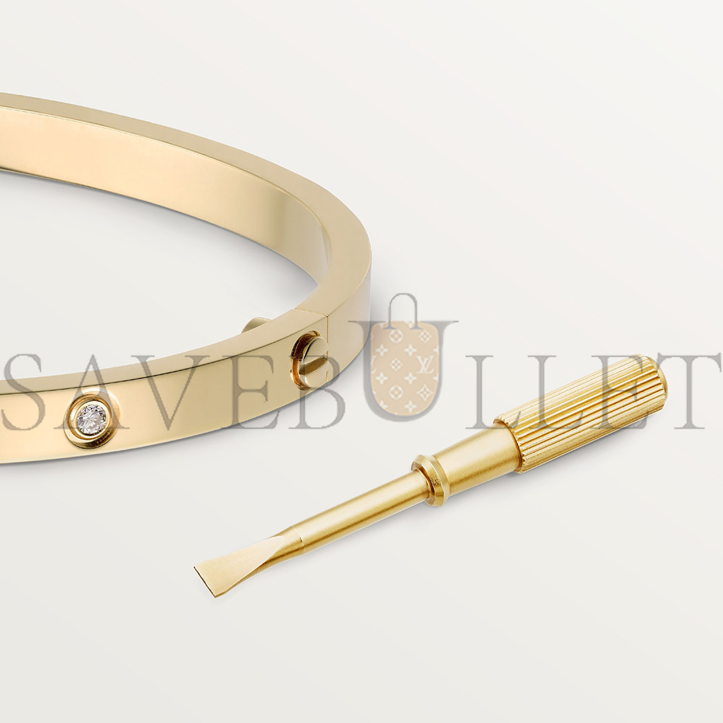 CARTIER  LOVE BRACELET, SMALL MODEL, 10 DIAMONDS B6047817