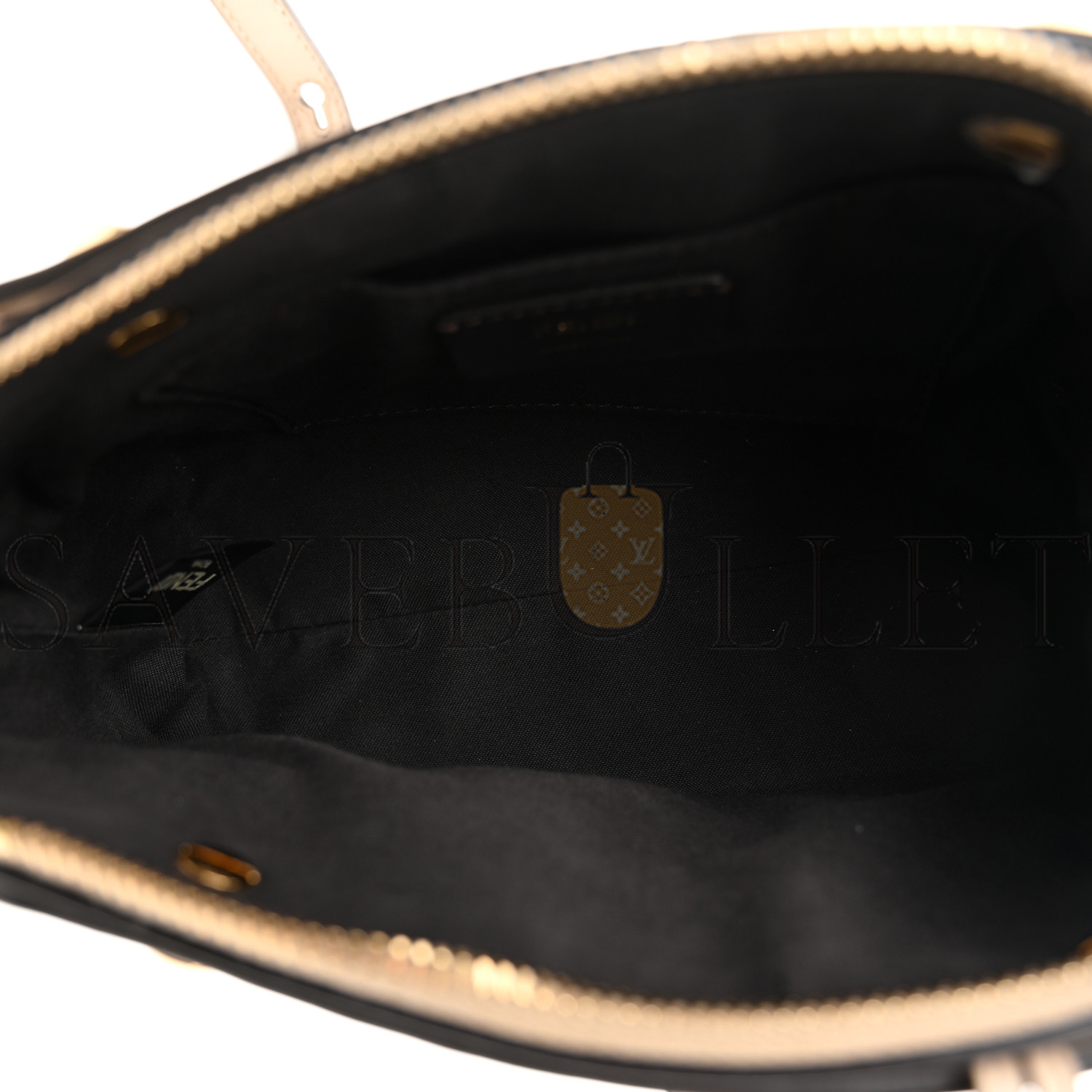 FENDI VITELLO KING LOGO EMBOSSED MINI BY THE WAY BOSTON BAG NUVOLA (19*13*9cm)