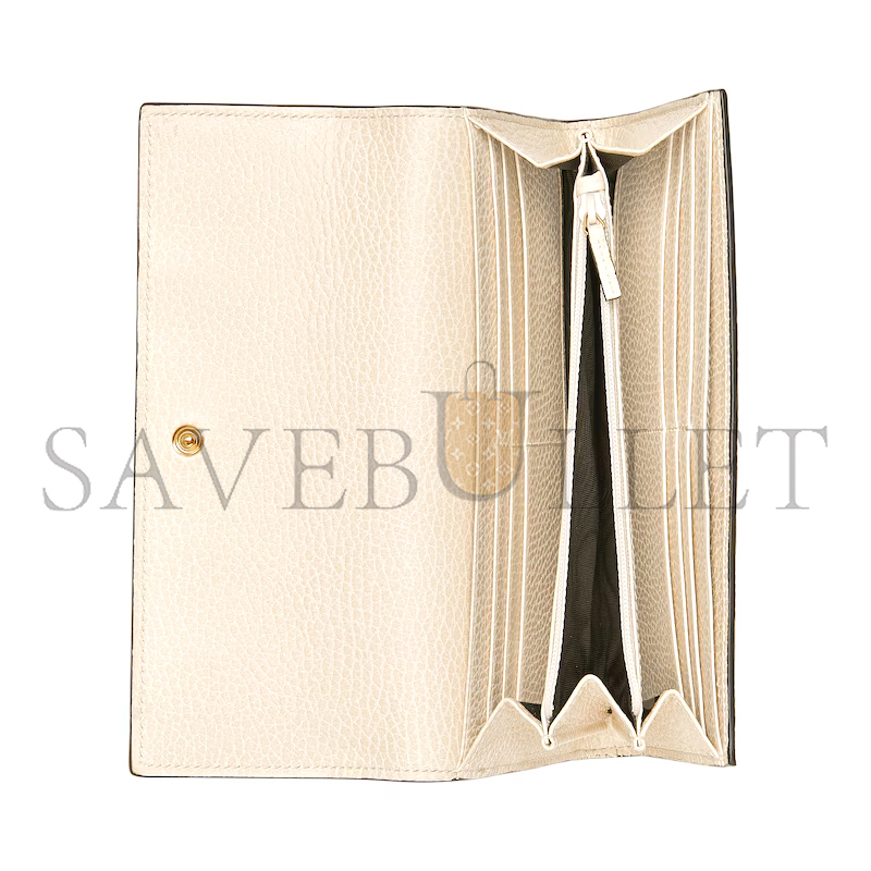 GUCCI GG MARMONT BI-COLOR CONTINENTAL WALLET 45611617WAG9096 (10*19*3.5cm)