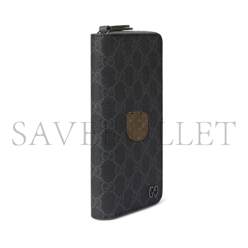 GUCCI BI-COLOR ZIP AROUND WALLET ‎822051FACQC1048 (10*20*2.5cm)