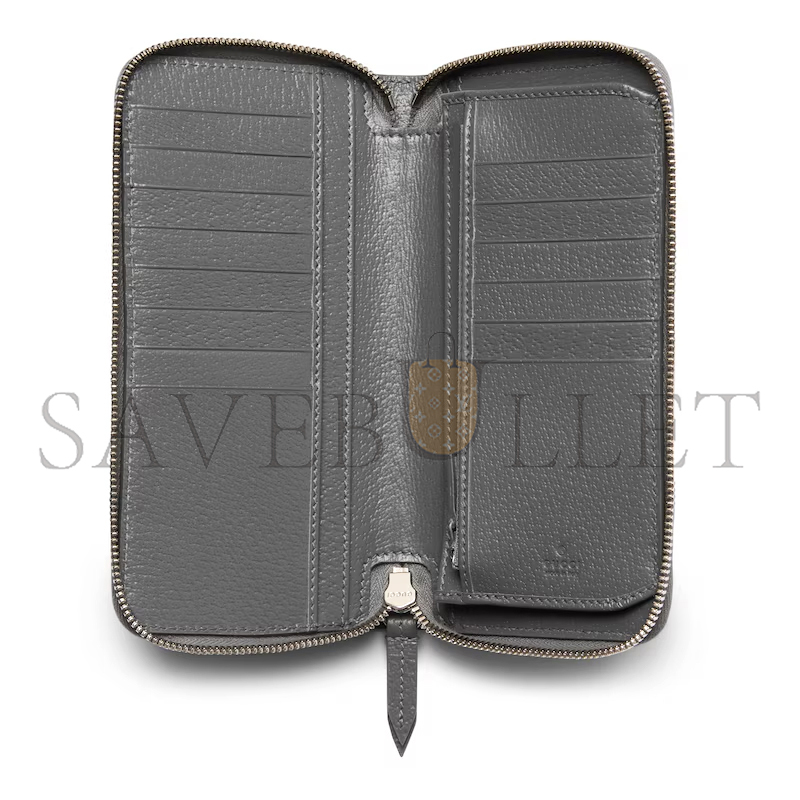 GUCCI BI-COLOR ZIP AROUND WALLET ‎822051FACQC1048 (10*20*2.5cm)