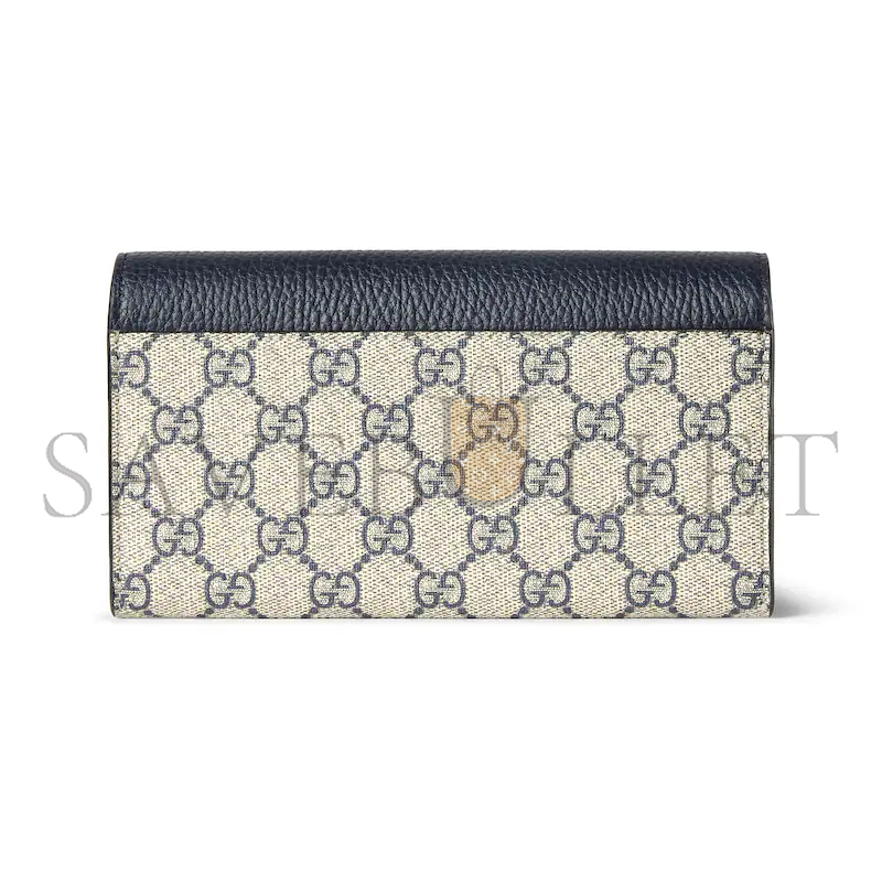 GUCCI BI-COLOR GG MARMONT CONTINENTAL WALLET ‎45611617WAG4041 (19*10*3.5cm)