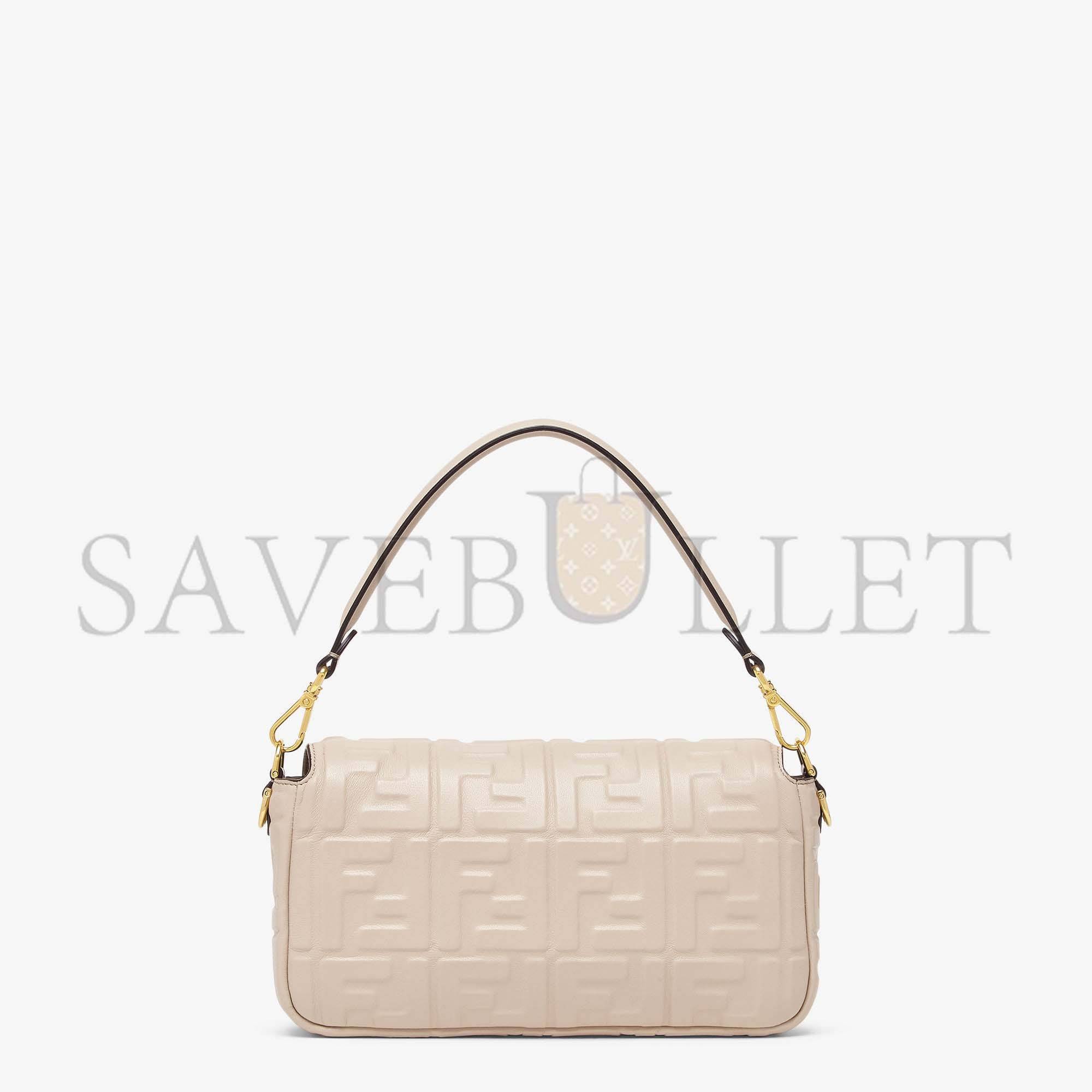 FENDI BAGUETTE - BEIGE NAPPA LEATHER BAG 8BR600A72VF19T5 (27*15*6cm)