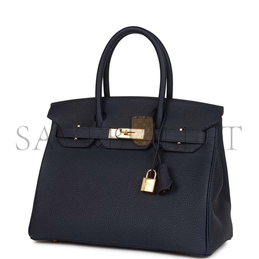 HERMES BIRKIN 30 BLEU NUIT TOGO GOLD HARDWARE (30cm)