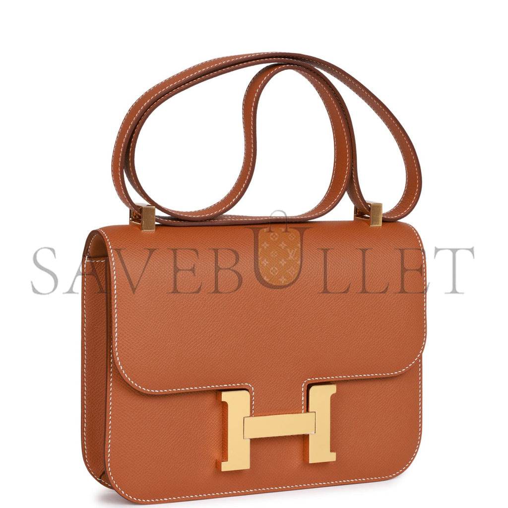 HERMES CONSTANCE 24 GOLD EPSOM GOLD HARDWARE 39871544426590 (24cm)