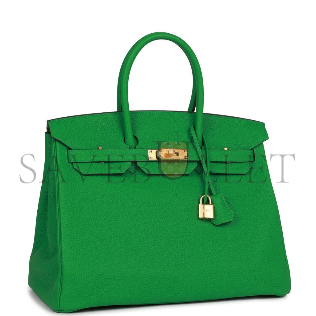 HERMES BIRKIN 35 BAMBOO TOGO GOLD HARDWARE 39793218060382 (35cm)