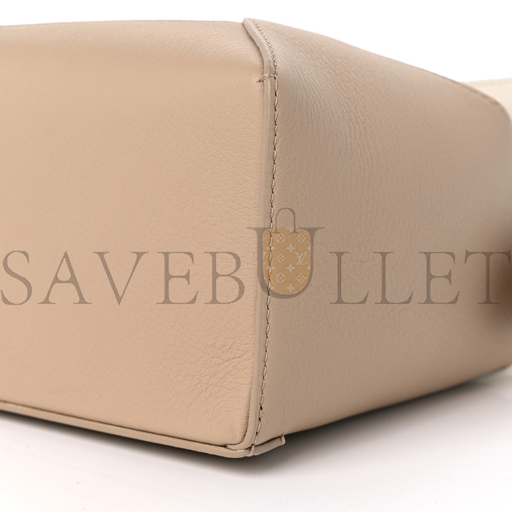 LOEWE CLASSIC CALFSKIN SMALL PUZZLE EDGE BAG SOFT WHITE PAPER CRAFT (24*16.5*10.5cm)