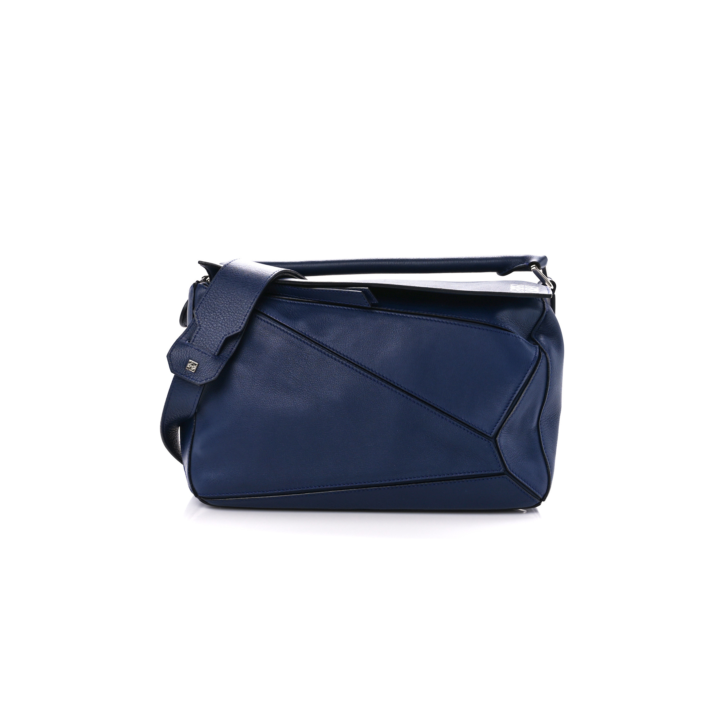 LOEWE CALFSKIN MEDIUM PUZZLE BAG MARINE (29*19.5*14cm)