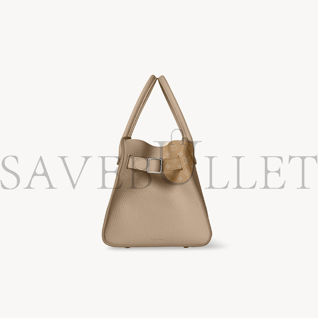 THE ROW SOFT MARGAUX 10 BAG IN LEATHER DARK TAUPE W1190L133DTPL (25*18*19cm)