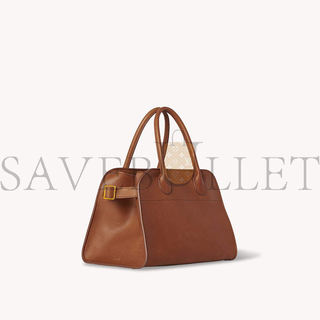 THE ROW SOFT MARGAUX 10 BAG IN LEATHER CUIR W1190L72CUSHG (25*18*19cm)