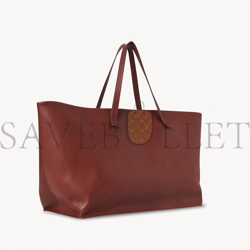 THE ROW XL IDAHO BAG IN LEATHER COGNAC W1592L72CGSG (52*30*23cm)