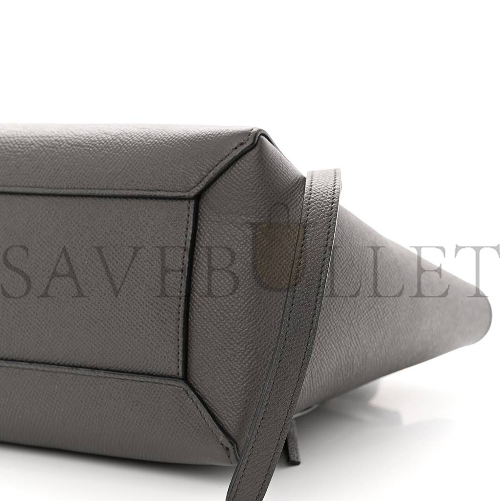 CELINE GRAINED CALFSKIN NANO BELT BAG GREY (25*24*13cm)